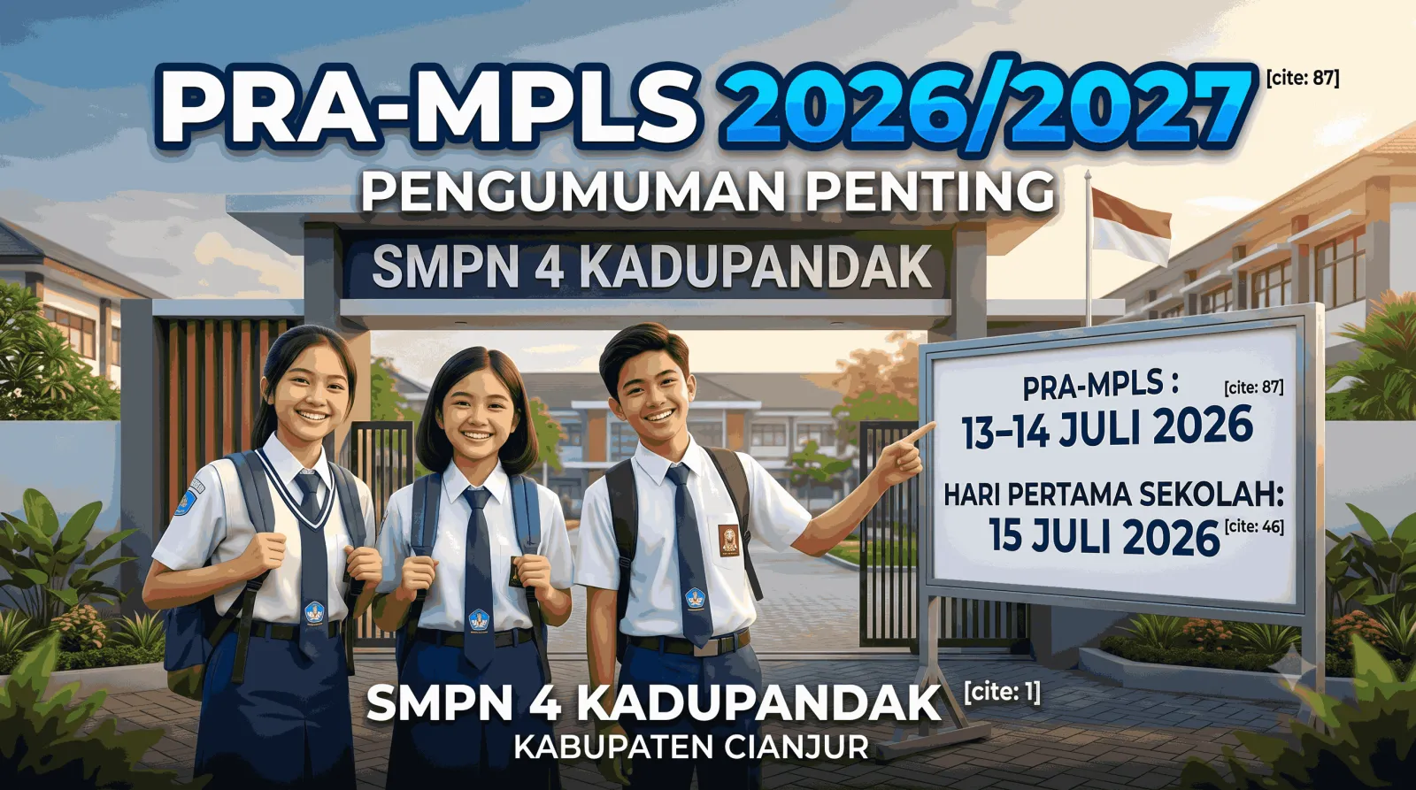Informasi Resmi Kegiatan Pra-Masa Pengenalan Lingkungan Sekolah (Pra-MPLS) 13-14 Juli 2026